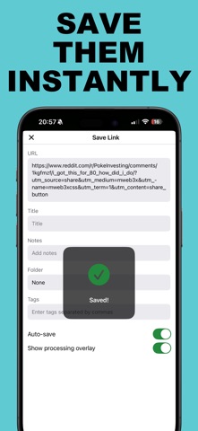 Link Saver: Bookmark Manager screenshot 2