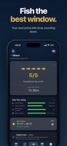 Solunar: Best Fishing Times app icon