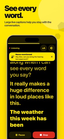 Live Captions HearBee app icon