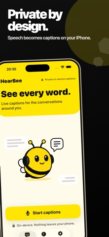 Live Captions HearBee screenshot 4