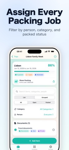 Pack Planner: Group Lists screenshot 2