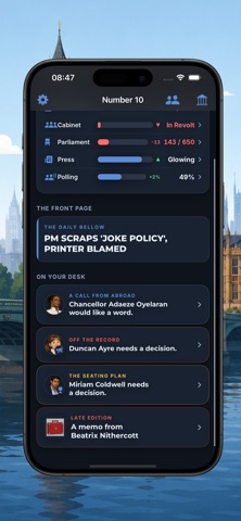 Prime Minister Sim: Politics screenshot 2