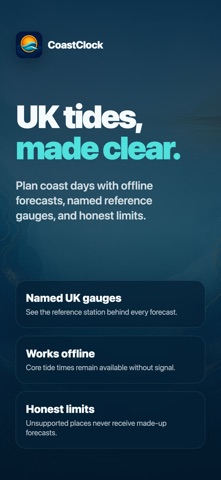 CoastClock: Tide Times UK screenshot 1