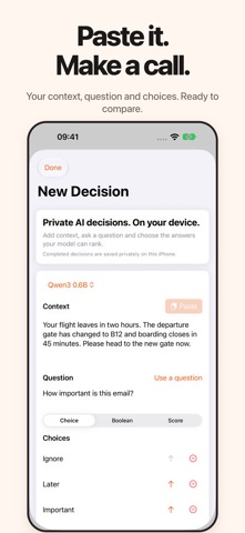 Frankly Decide: Local AI screenshot 3