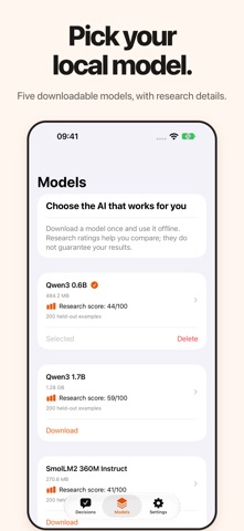 Frankly Decide: Local AI screenshot 5
